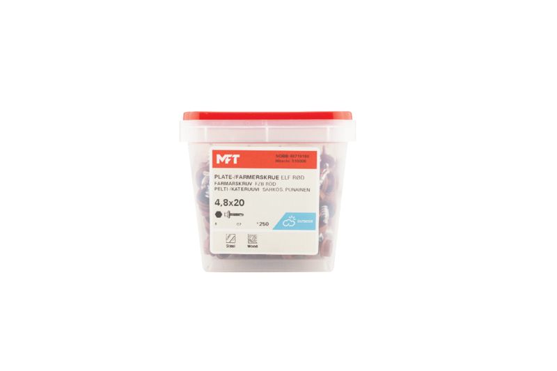 510006 Plate - farmerskrue ELF rød (b)