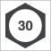 #106 - 30 mm Hex Bit Shank